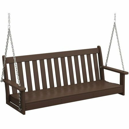 POLYWOOD Vineyard Mahogany Porch Swing 633GNS60MA